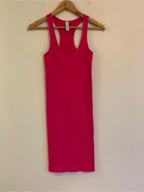Guess by Marciano Hot Pink Racerback Stretch Tank Dress
